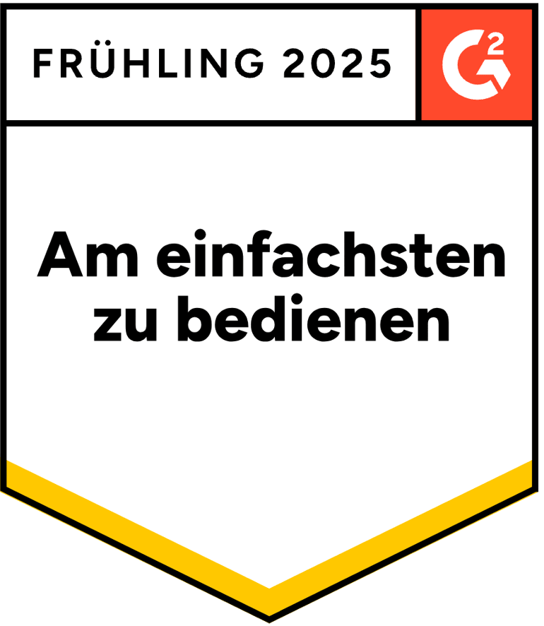 G2-Abzeichen: Am einfachsten zu bedienen