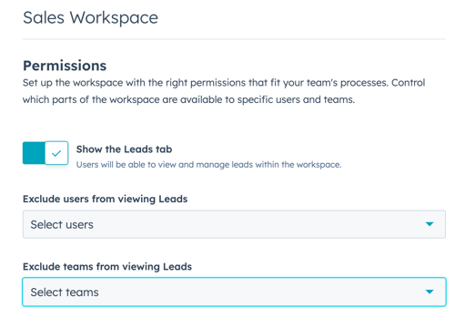 Leads-tab