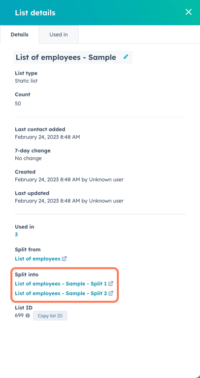 list-details-splits