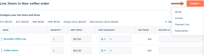 line-items-create-from-deal