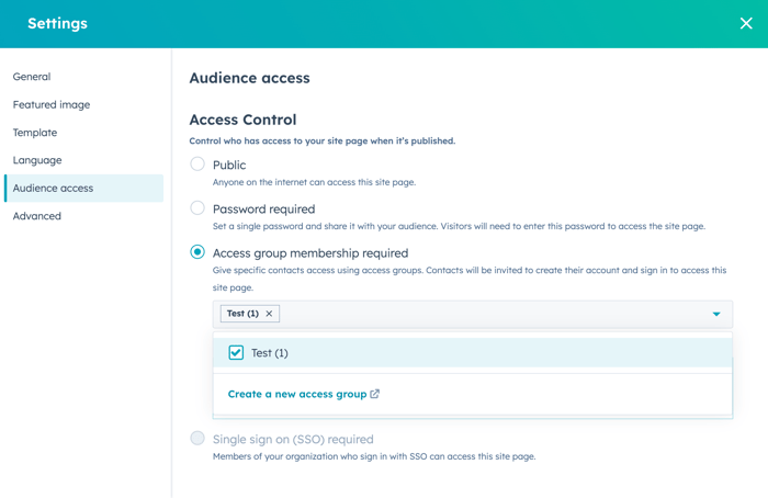 set-access-group-for-pages
