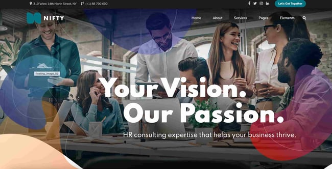 wordpress themes for business: nifty