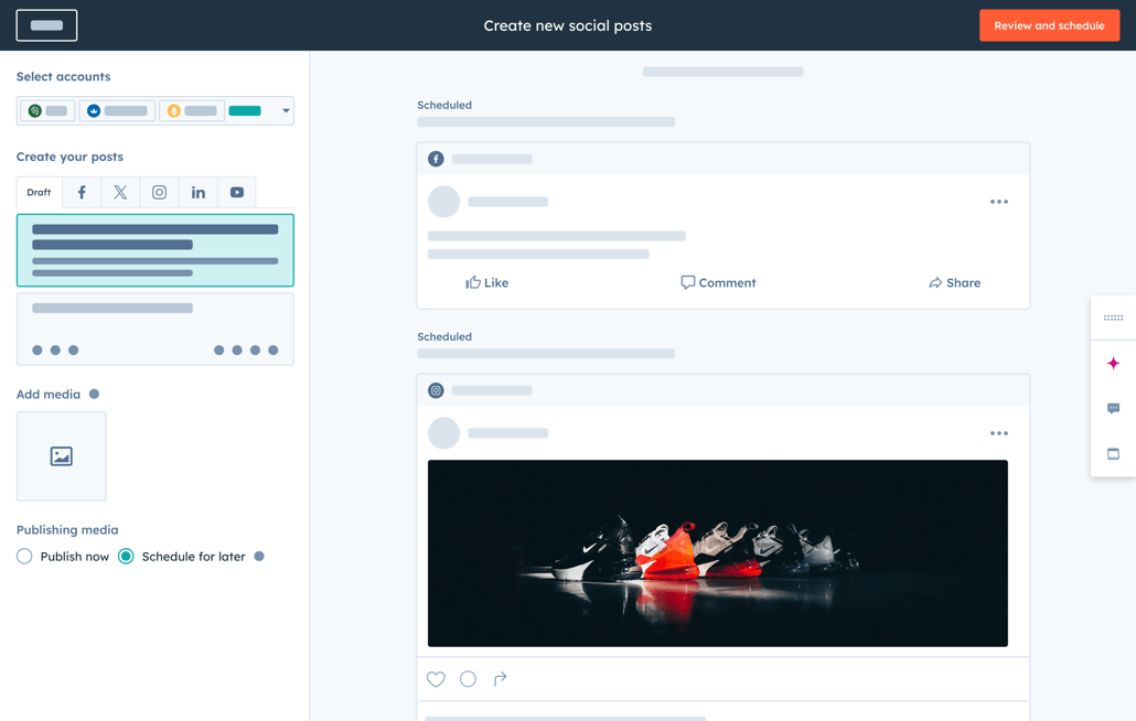 Social media management software