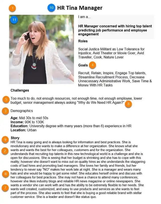 persona, hr tina manager