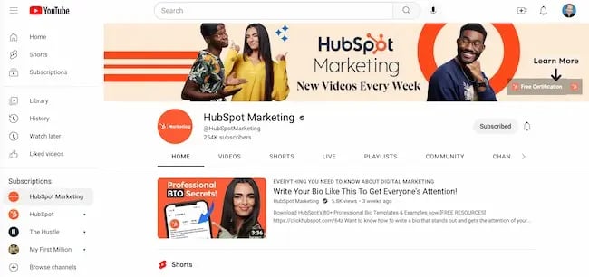 Free video hosting sites: YouTube