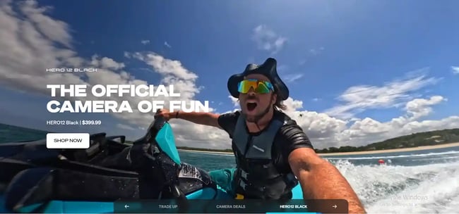 video as background image css example from go pro