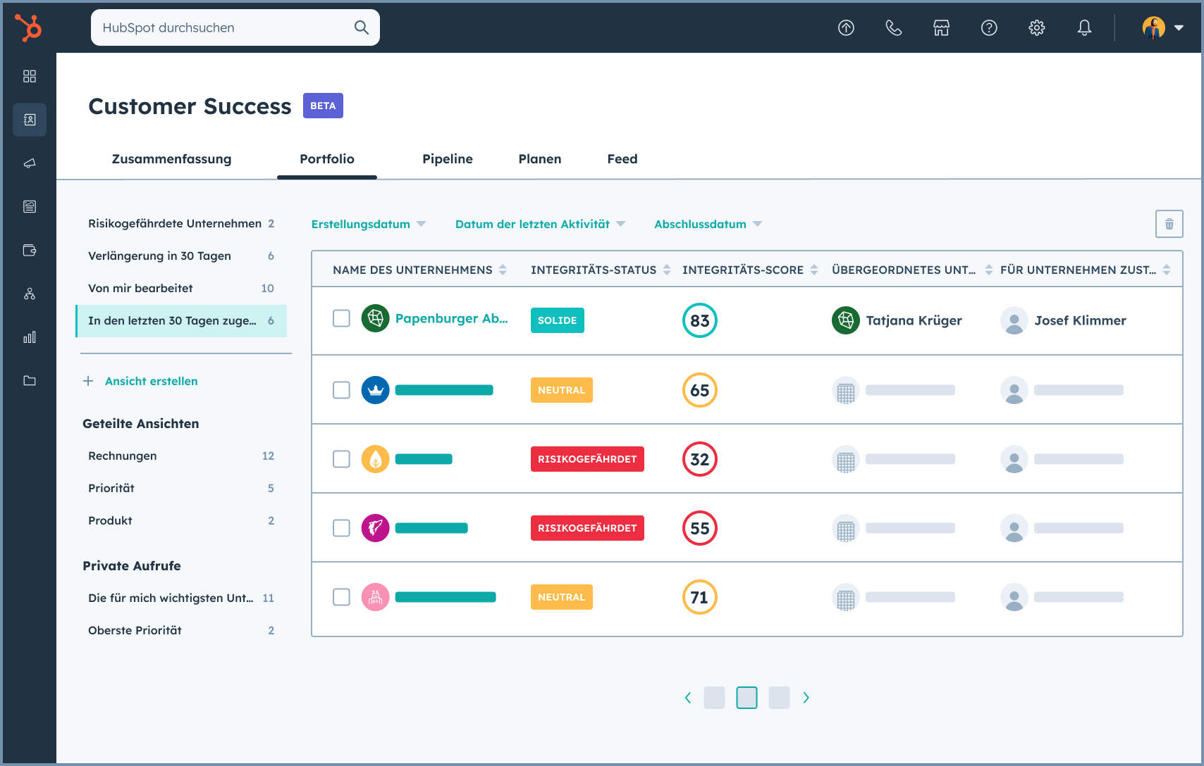 Kundenerfolg messen mit Scores in HubSpot Software