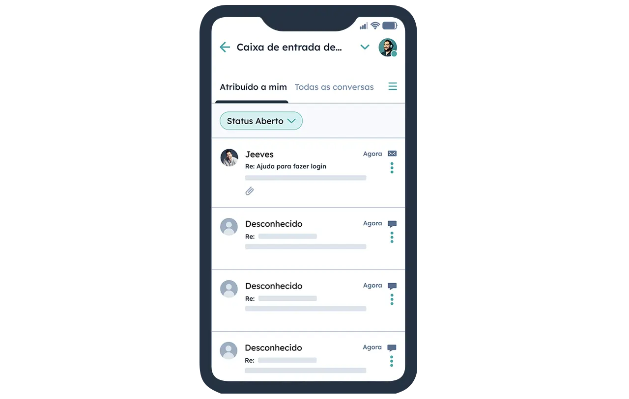 acesse os dados da sua central de atendimento de qualquer lugar com o atendimento ao cliente via celular da HubSpot