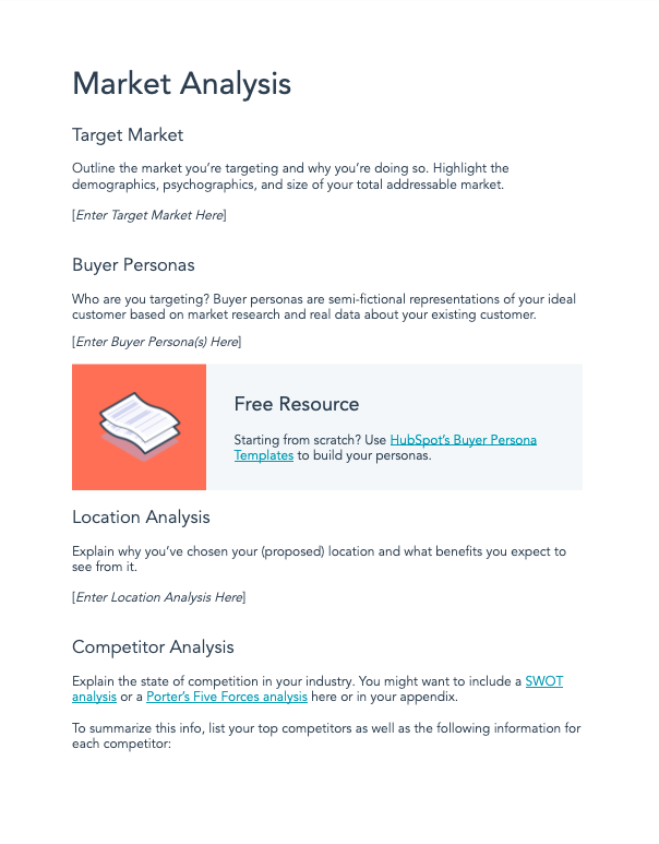 business plan market analysis