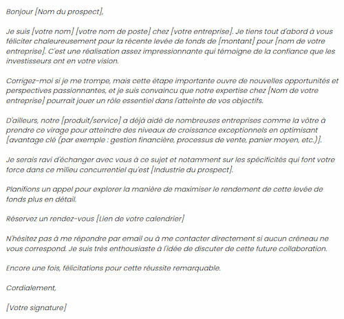 exemple de mail de félicitation